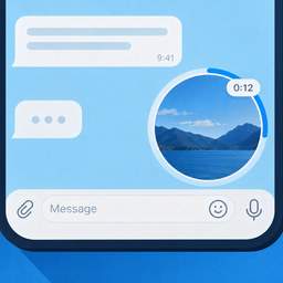 Telegram's Android beta adds experimental controls for video messages, including 60 FPS recording, adjustable bitrate and a square video mode.