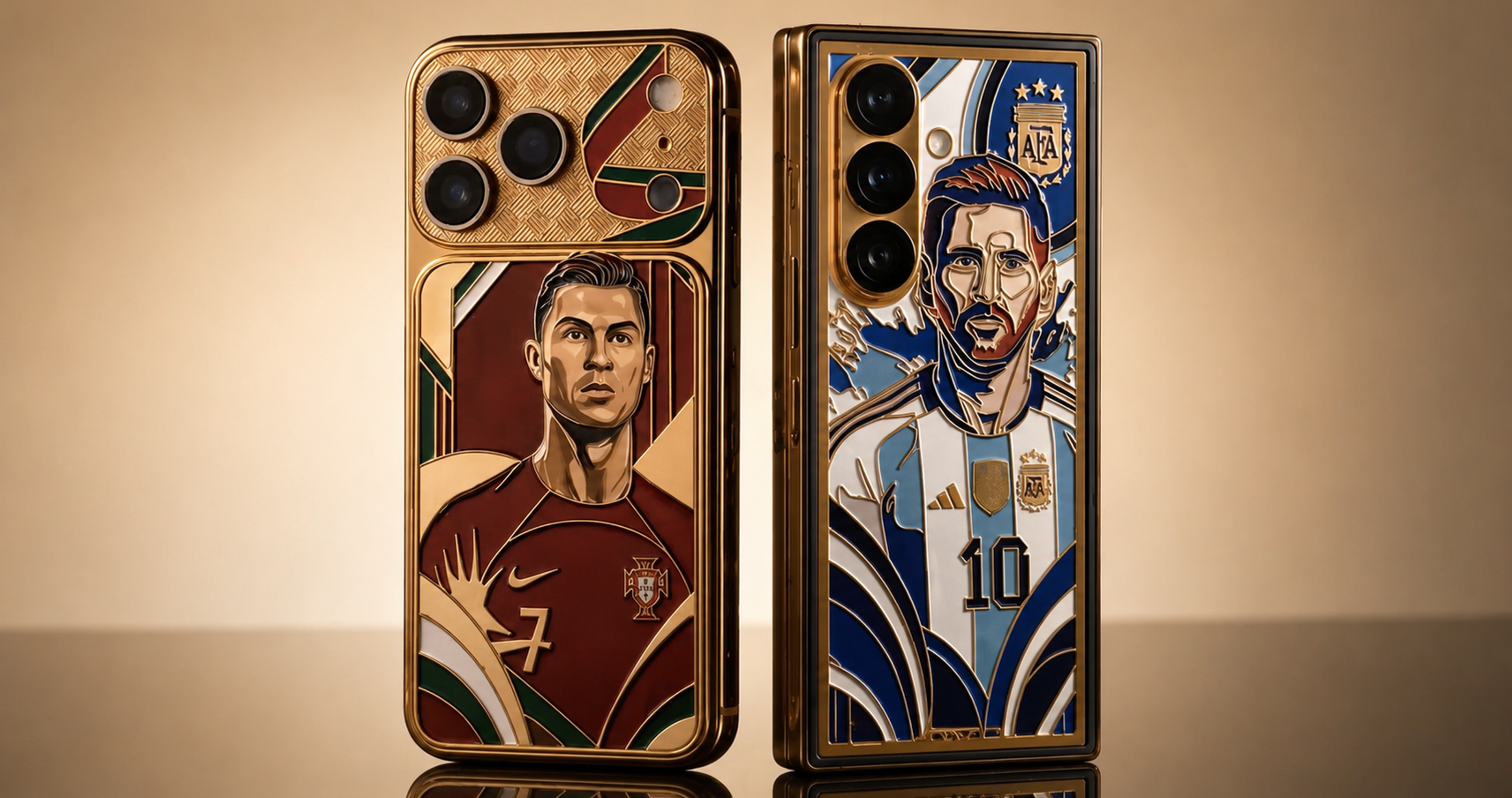 Caviar's latest collection lets you choose between Messi and Ronaldo