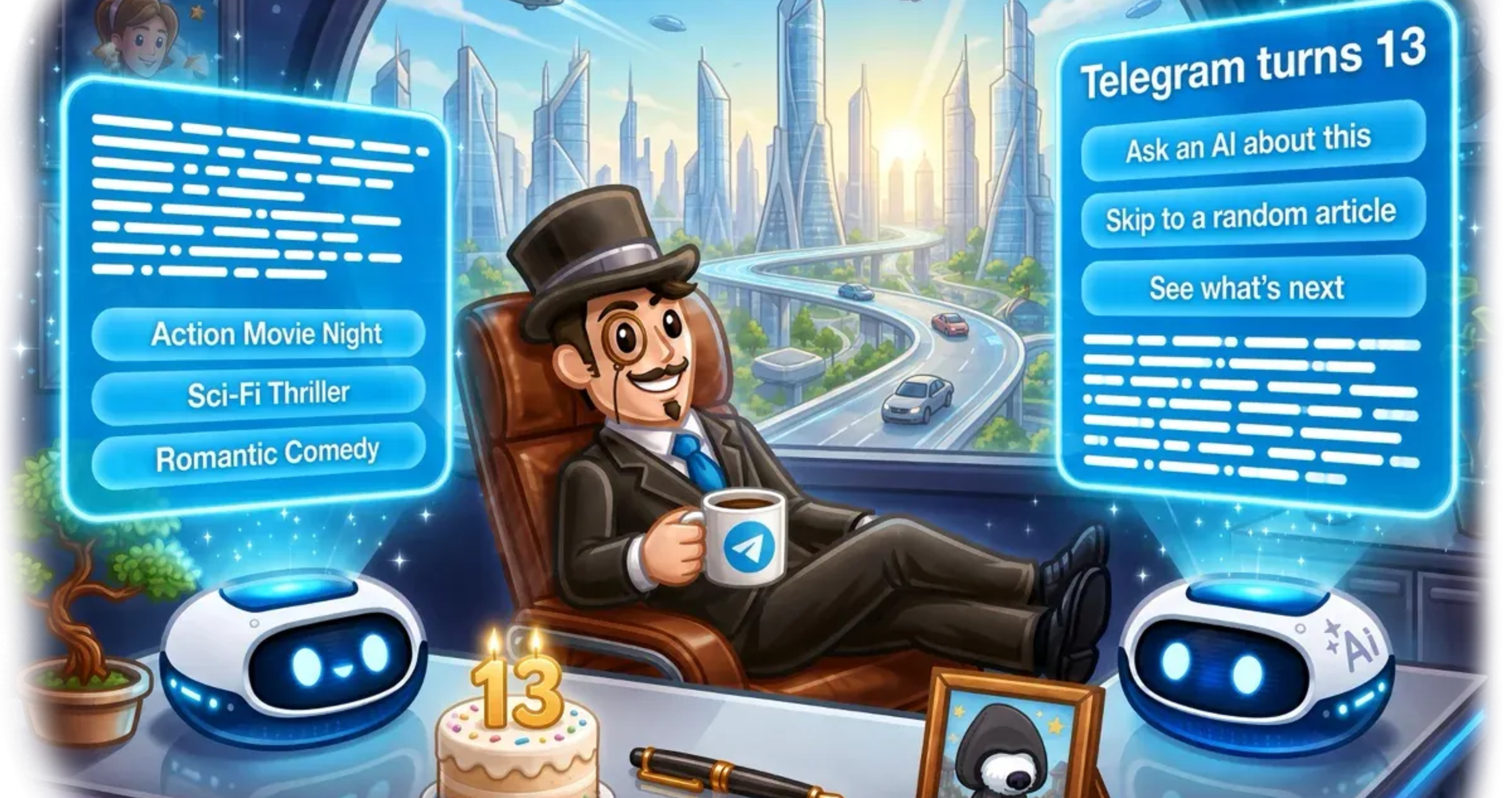 Telegram rolls out Welcome Messages, Buttons in Messages and Signed Gifts