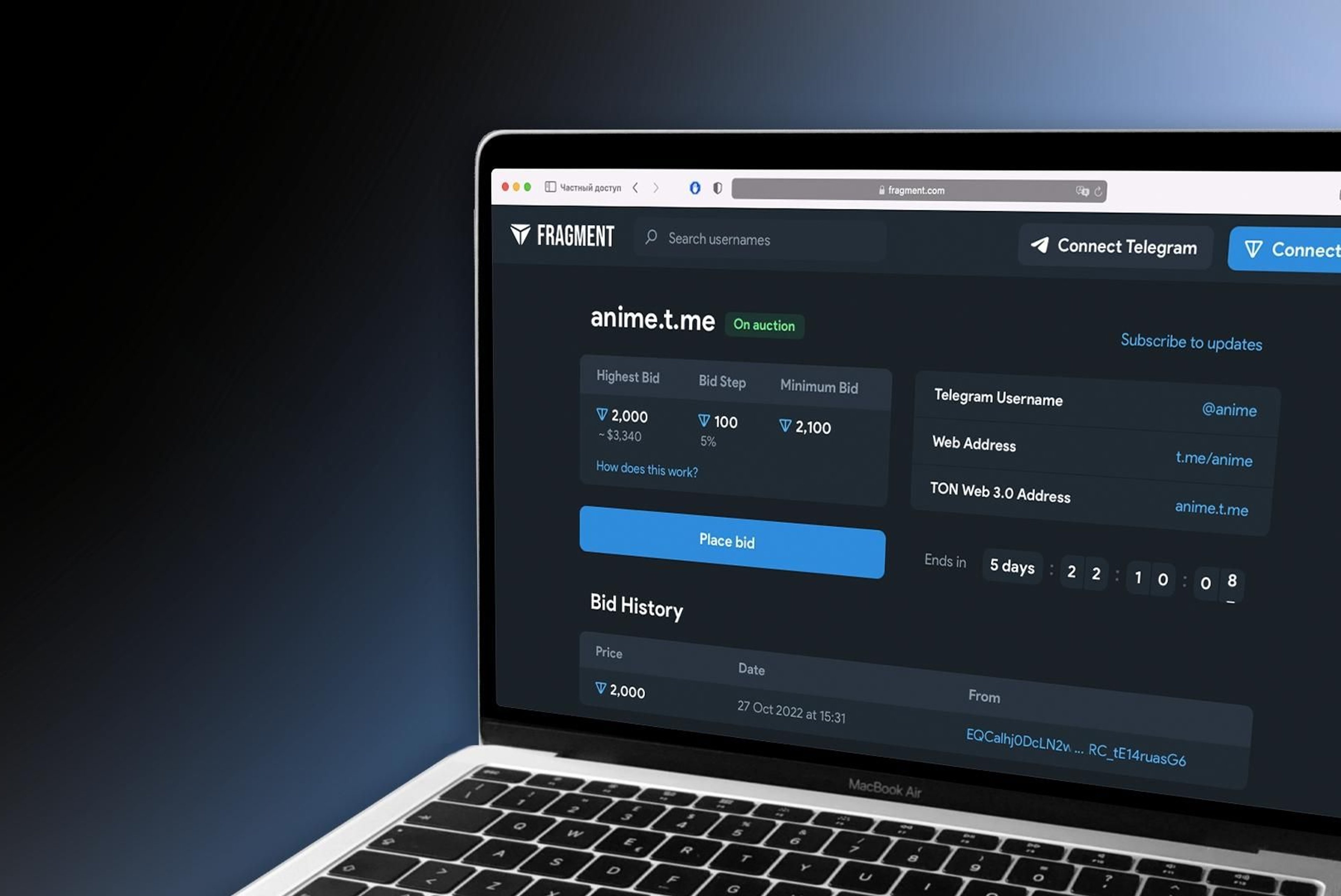 How to Buy Telegram Username on Fragment?