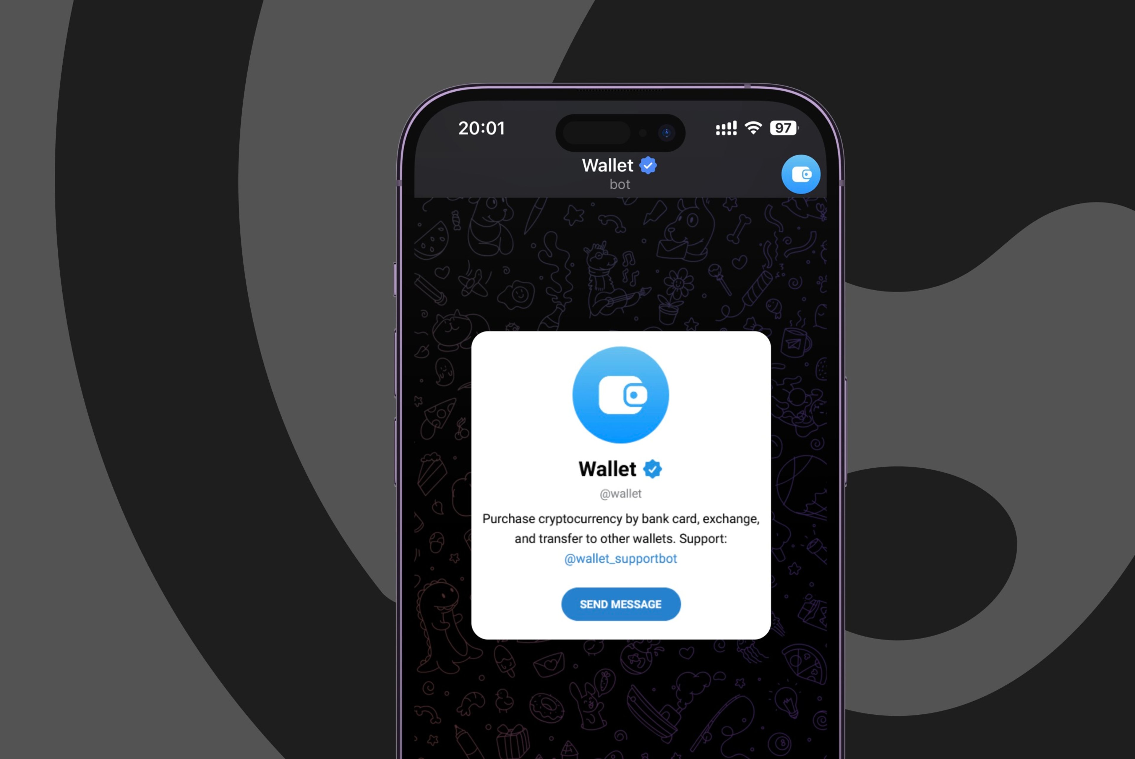 Wallet bot update brings the long-awaited integration of USDT
