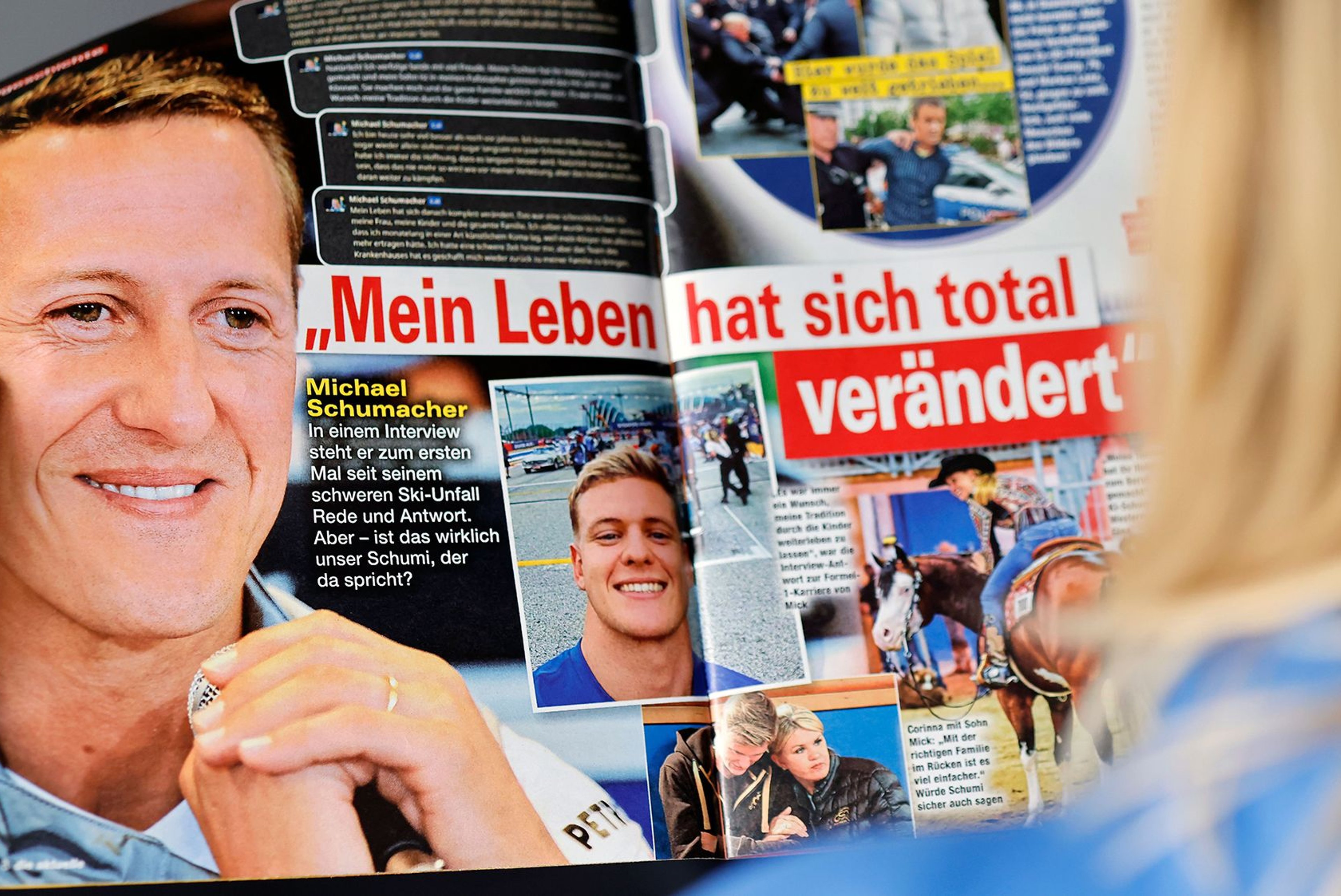 A German magazine's editor was fired after the publication of an AI generated "interview" with Michael Schumacher