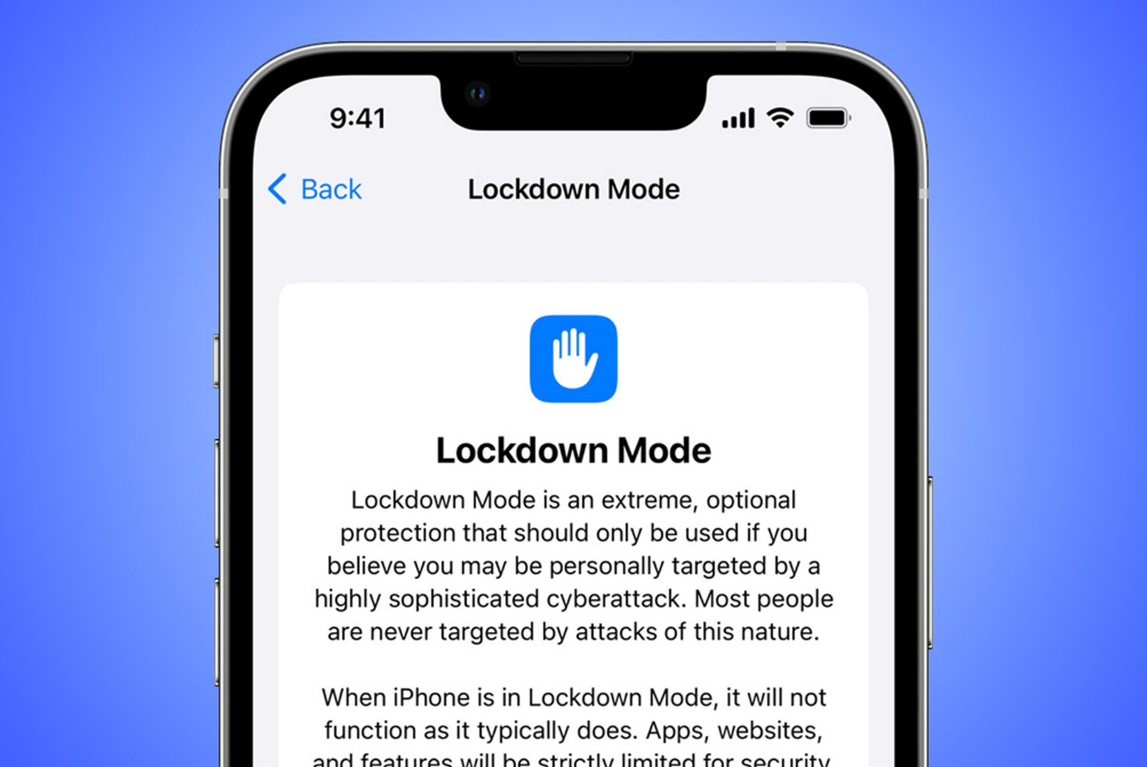 NSO spyware was blocked by Apple's high-security mode