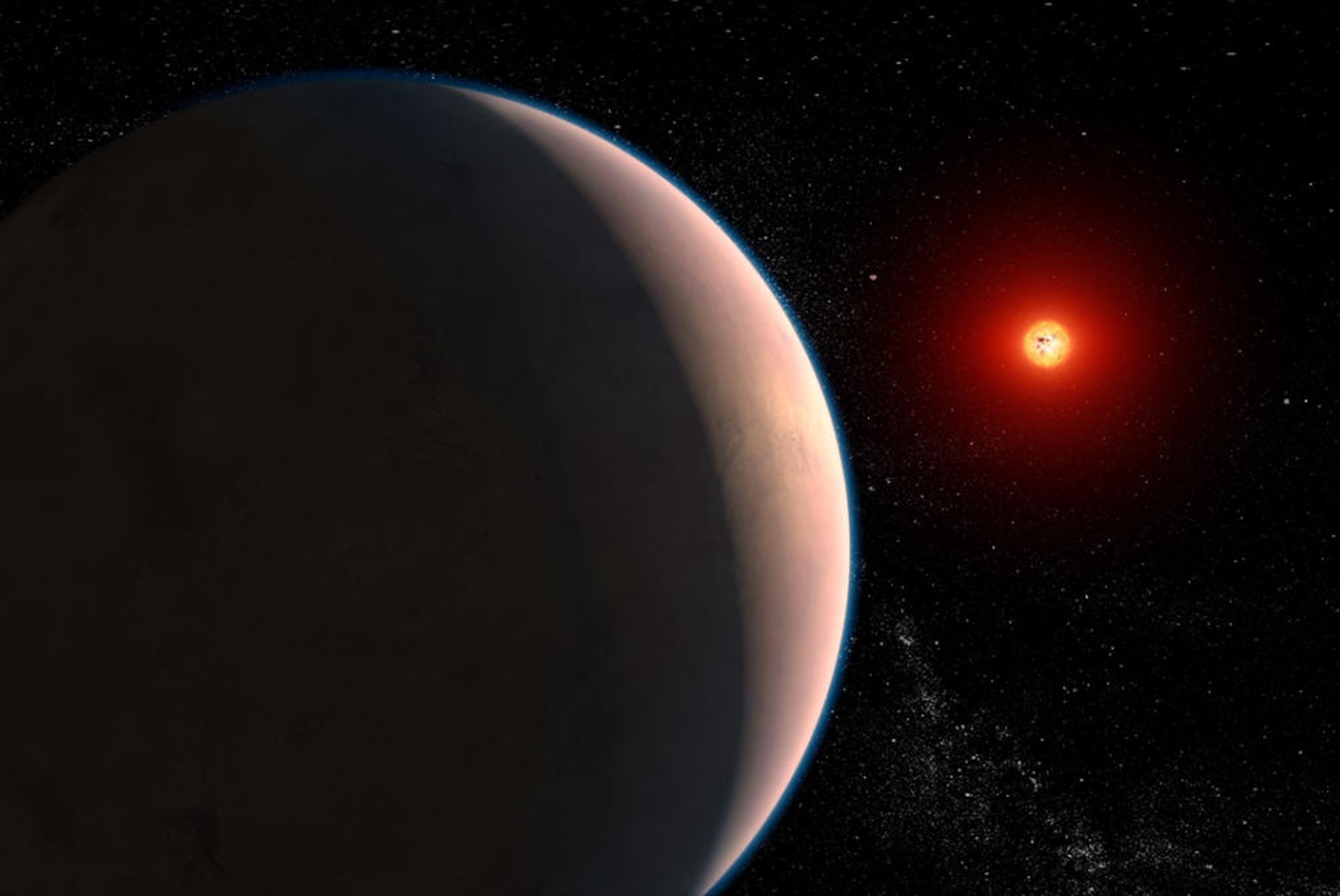 James Webb Telescope detects water vapor near a rocky exoplanet