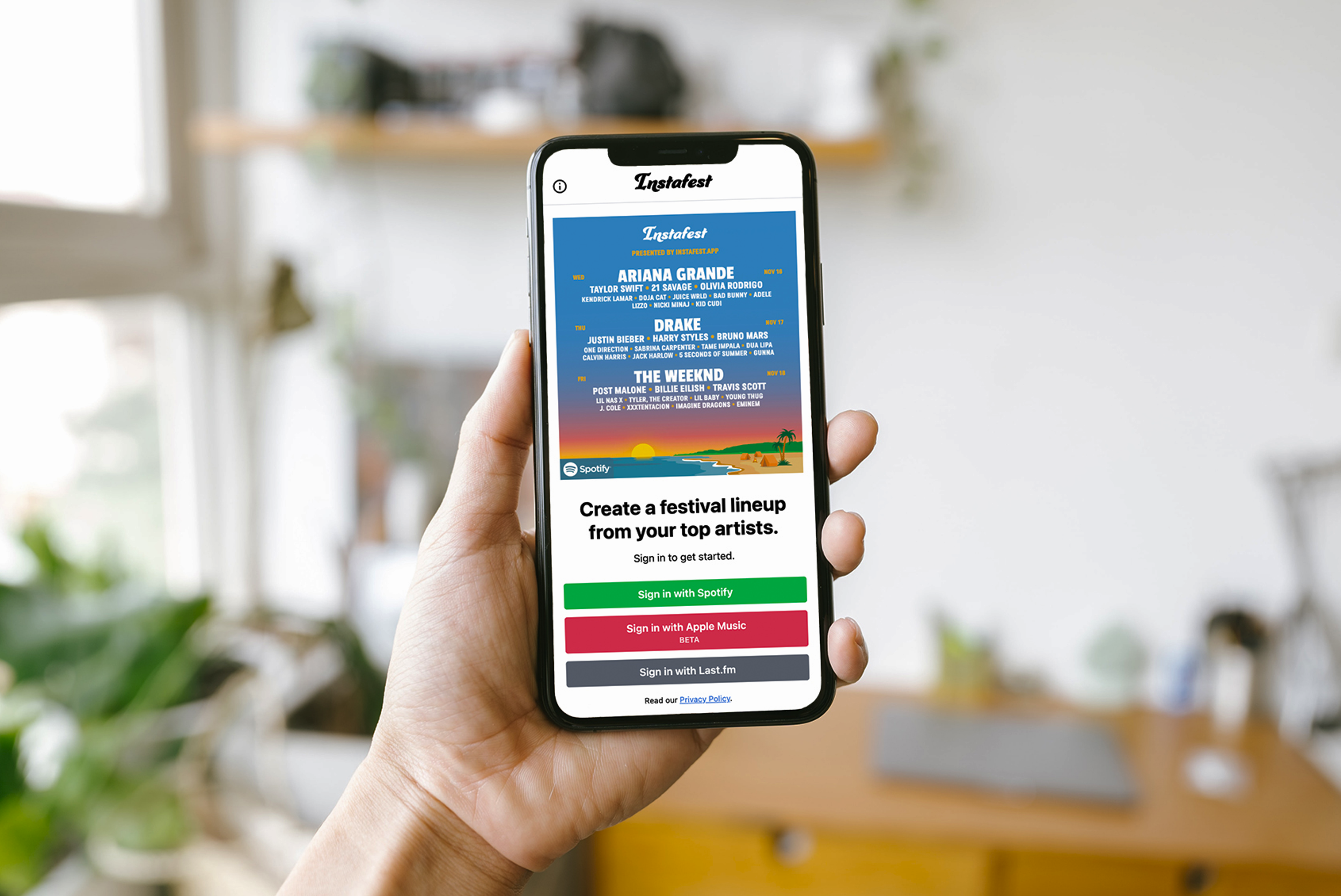 Instafest introduces feature to create music festival posters through playlist links