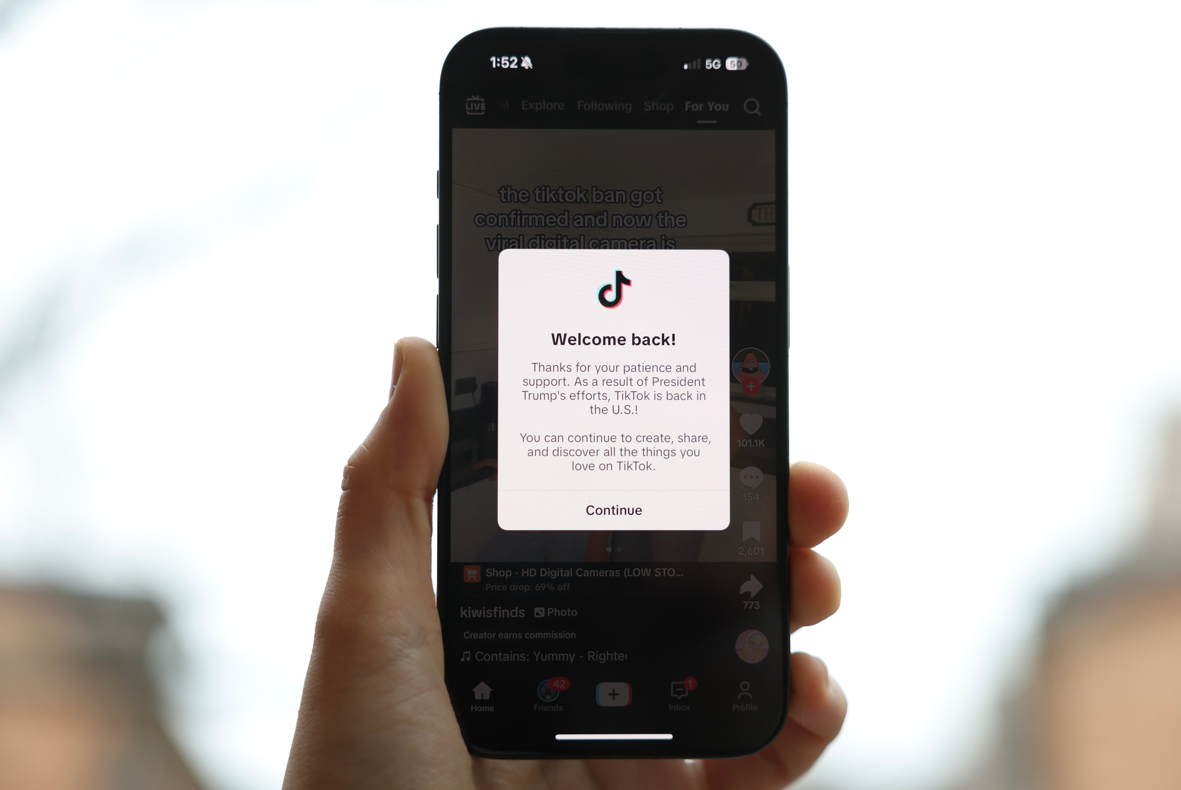 TikTok Resumes Operations in the U.S. Following Trump’s Statements