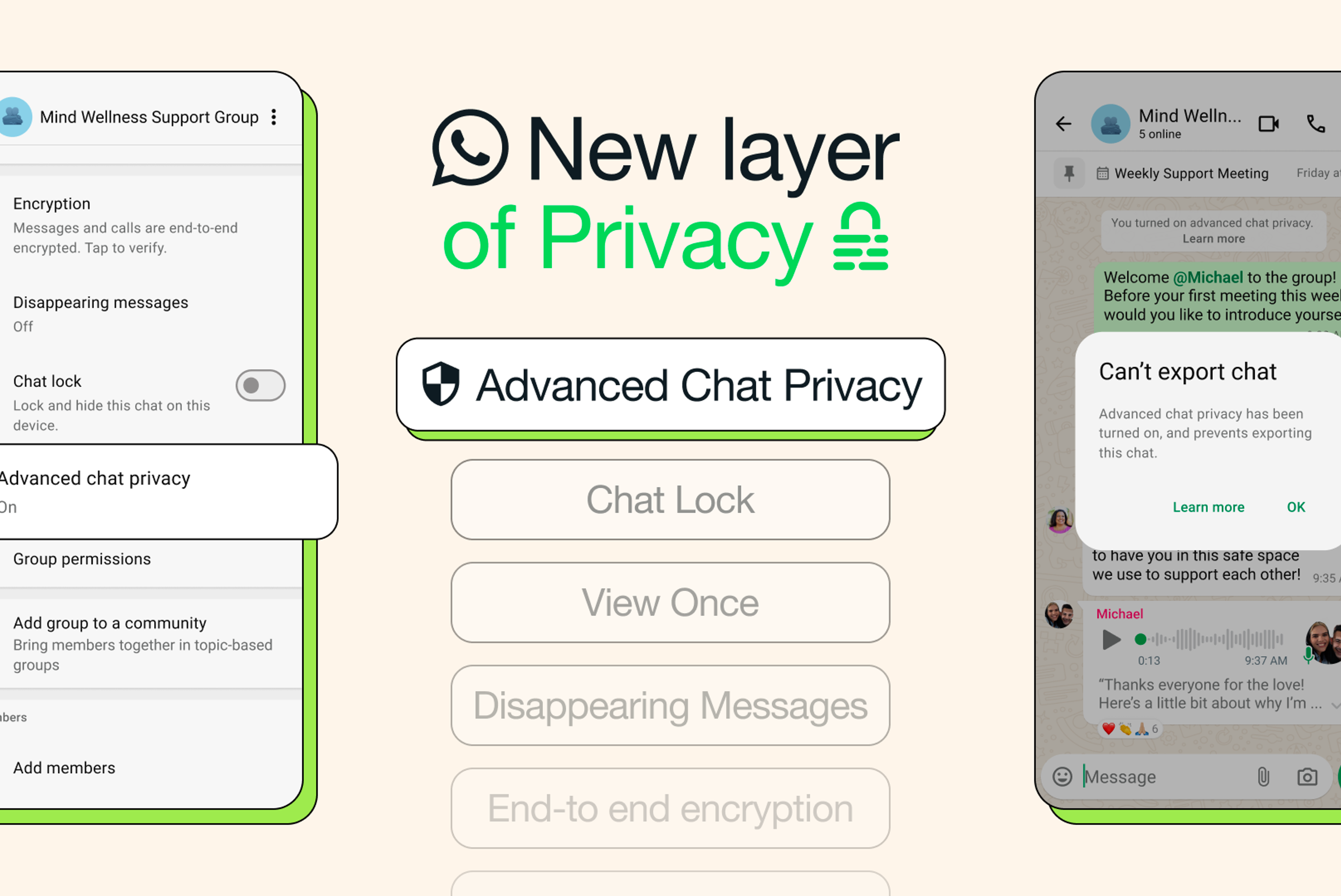 WhatsApp adds chat export restriction feature