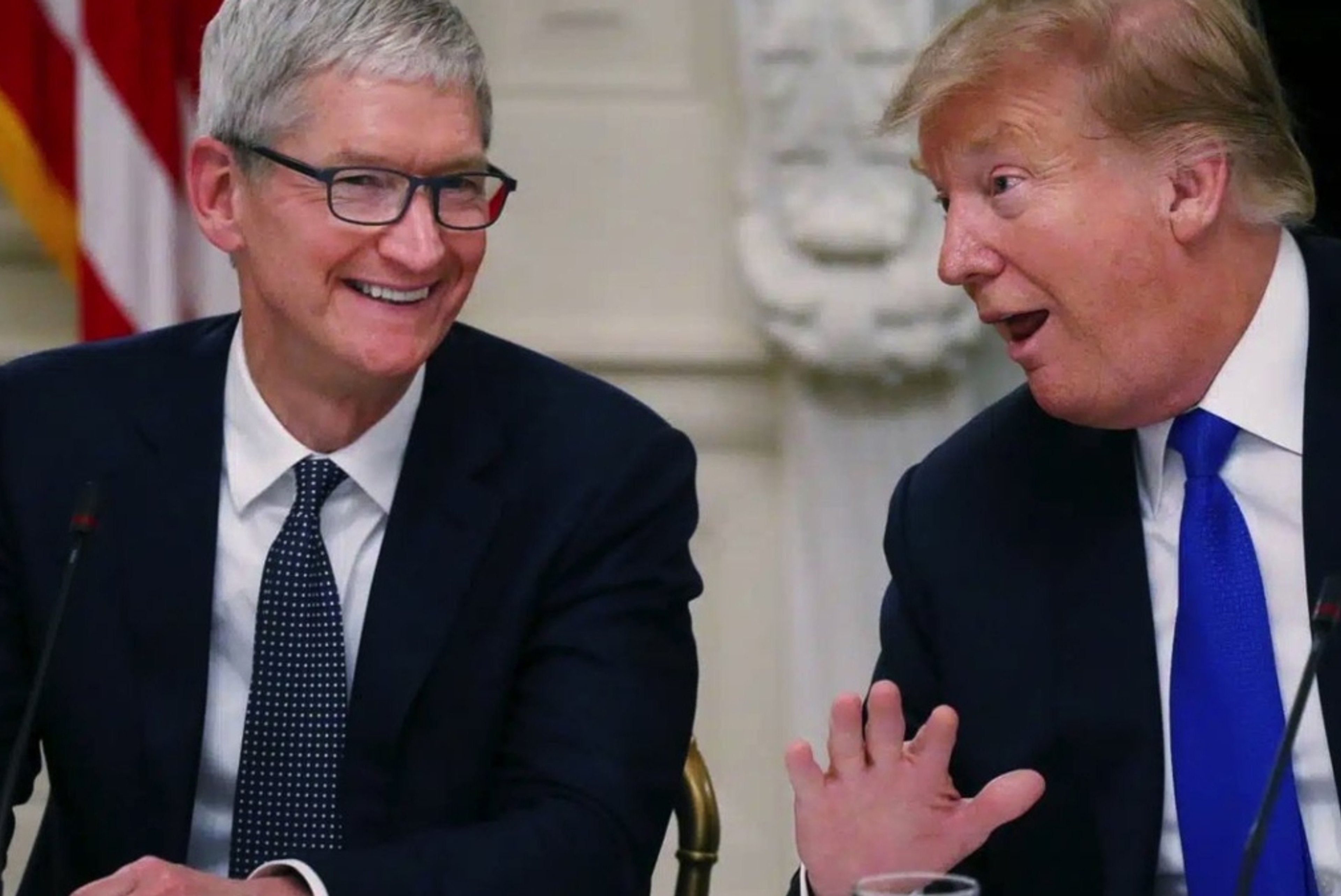 Trump threatens 25% tariffs if iPhones aren't made in the U.S.