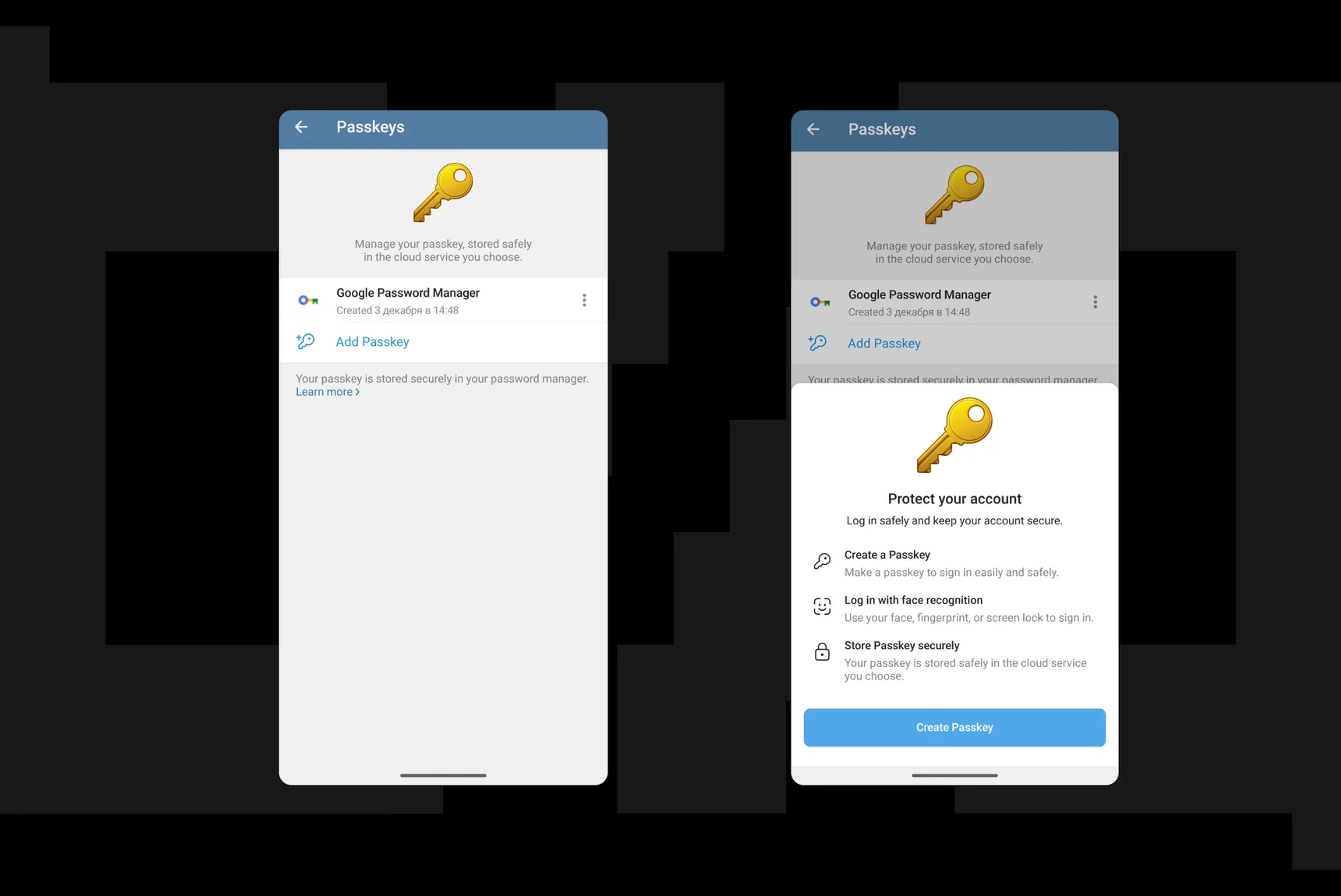 Telegram to add passkey login support