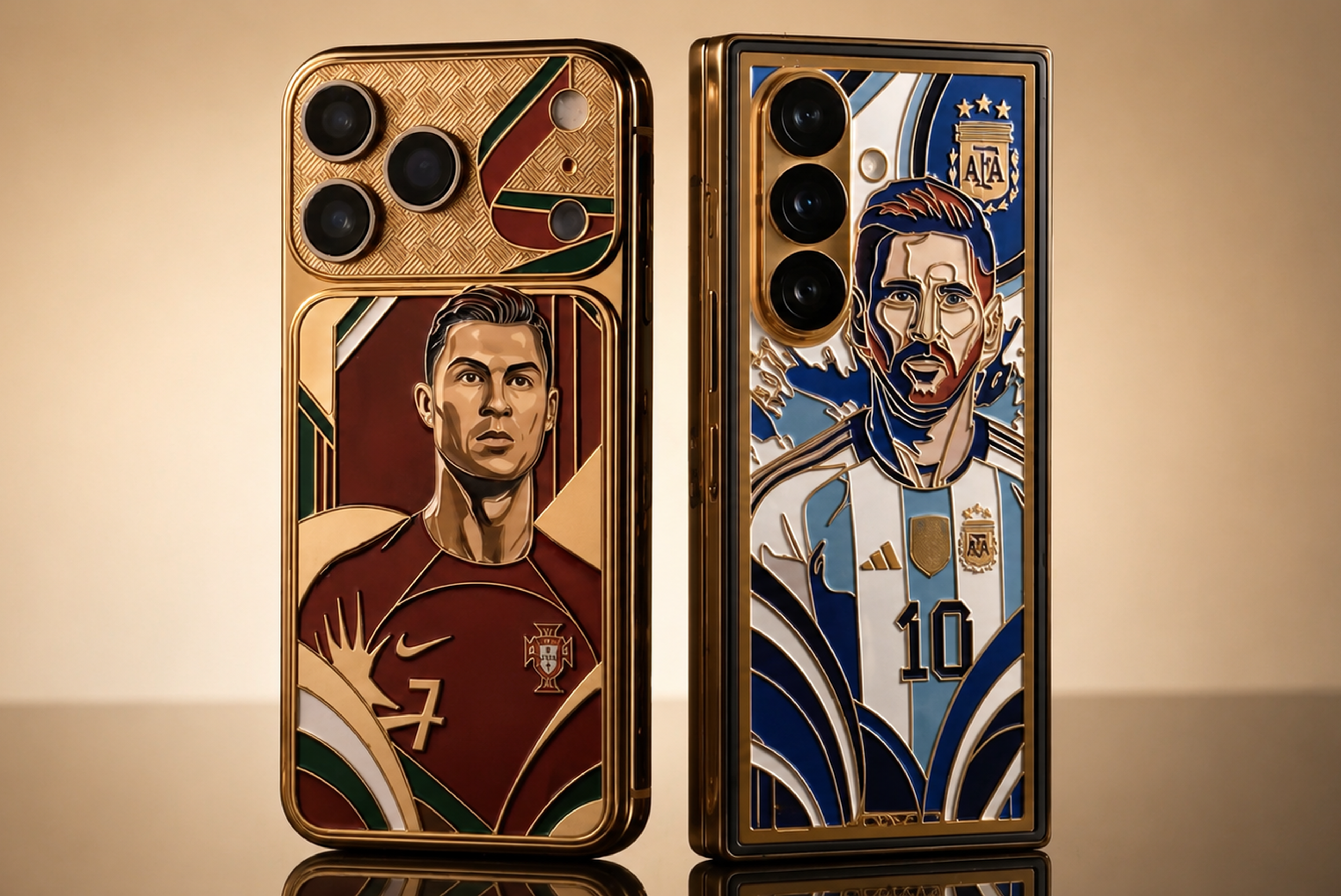Caviar's latest collection lets you choose between Messi and Ronaldo