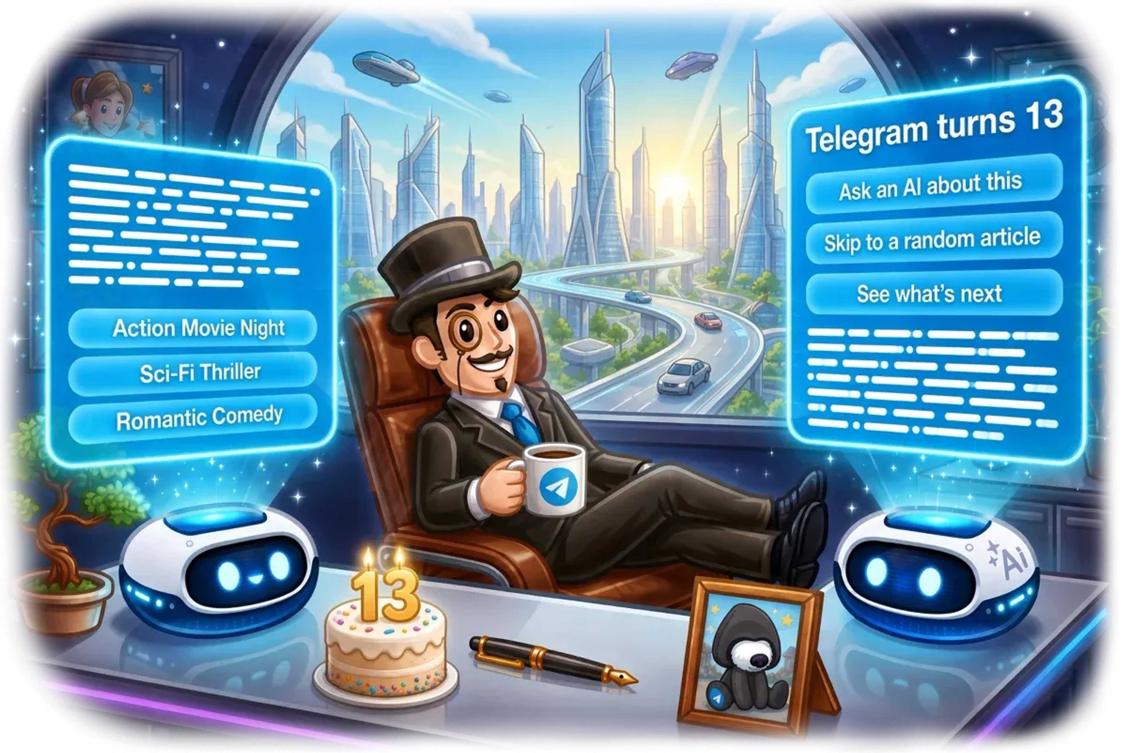 Telegram rolls out Welcome Messages, Buttons in Messages and Signed Gifts