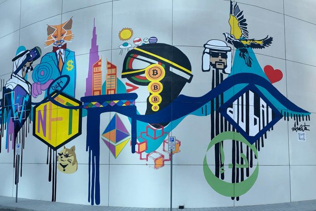 Dubai's First AR NFT Mural Appeared at DIFC