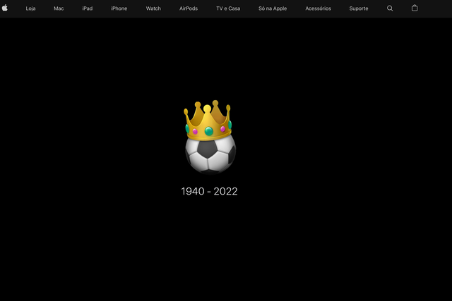 Apple honors Pele's death with tribute on Brazil website