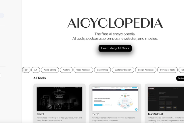 What is AIcyclopedia — the New Service  with a Collection of AI Tools and Resources in One Place