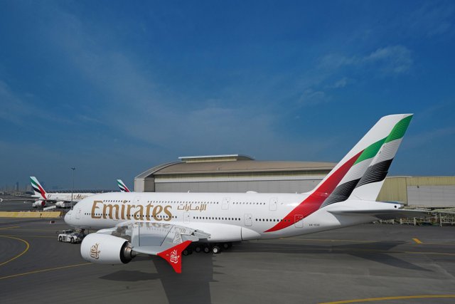 Dubai-based airline Emirates unveiled its redesigned aircraft