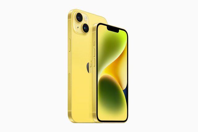 Apple introduces new iPhone 14 and iPhone 14 Plus in a vibrant yellow color