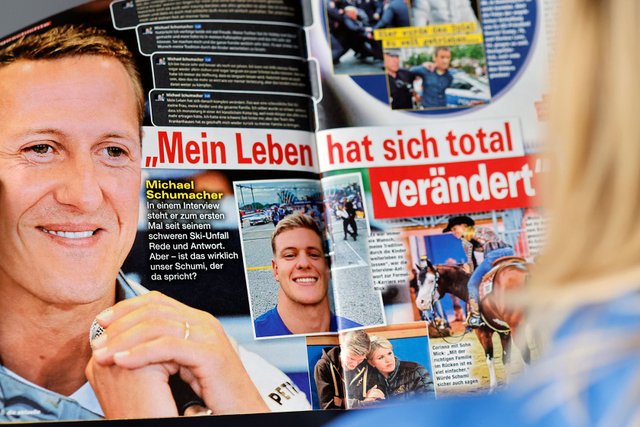 A German magazine's editor was fired after the publication of an AI generated "interview" with Michael Schumacher