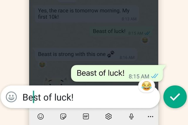WhatsApp introduces message editing feature