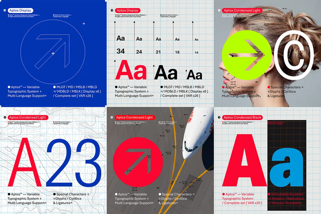 Microsoft presents Aptos as new default font for its 365 and Office apps