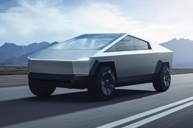 Tesla's Cybertruck rolls off production line