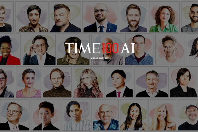 TIME magazine unveils its first-ever list of the most influential people in AI
