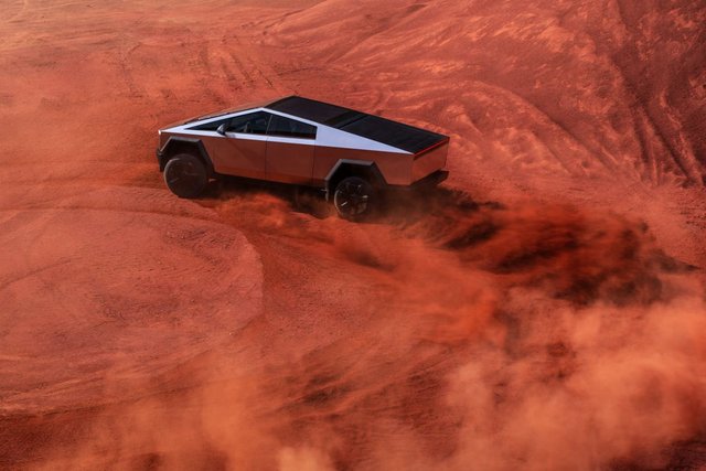 Tesla's Cybertruck hits the road, starting at $61,000