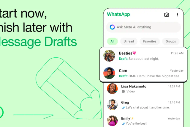 WhatsApp Introduces Message Drafts and Enhanced Features