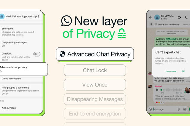 WhatsApp adds chat export restriction feature