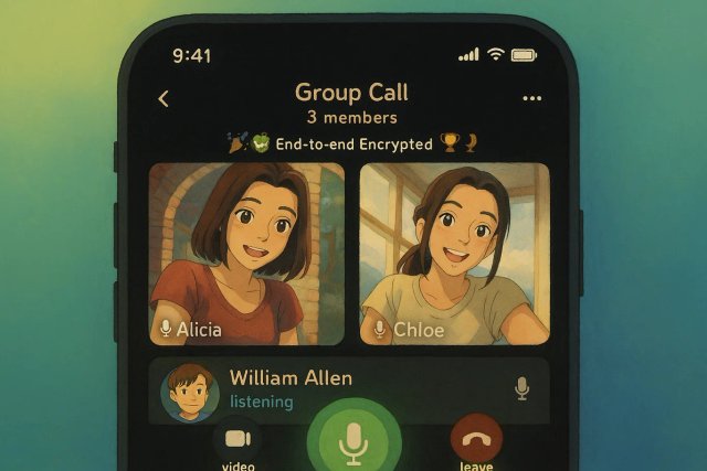 How to start a secure group call in Telegram without creating a group — and invite others via link?