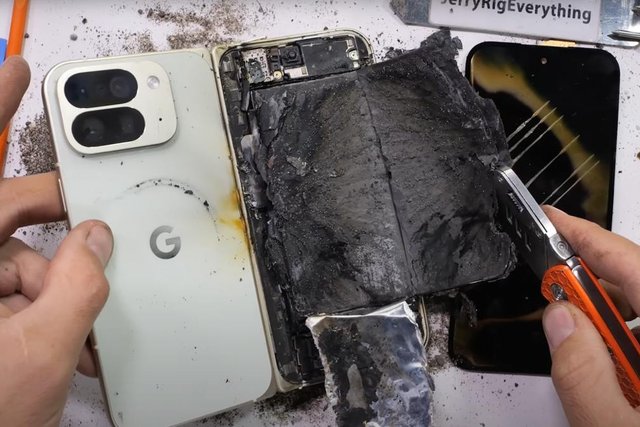 Google Pixel 10 Pro Fold battery explodes during durability test