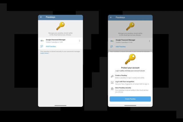 Telegram to add passkey login support