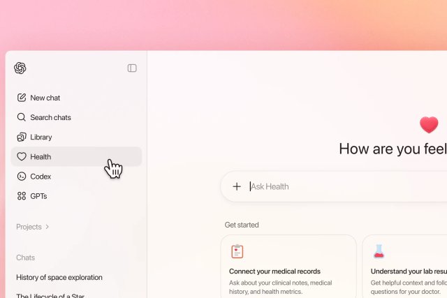 ChatGPT introduces a dedicated health section