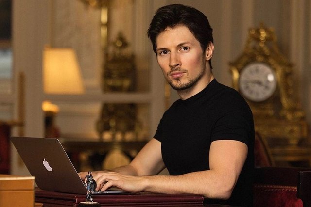 How much time does Pavel Durov spend on Telegram?