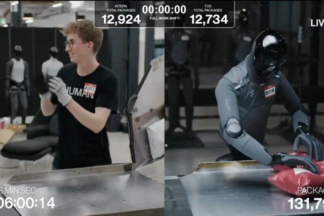 Human intern beats Figure AI robot in 10-hour package sorting challenge