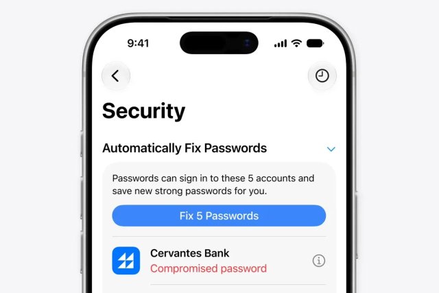 iOS 27 introduces the first AI agent for automatically replacing weak and leaked passwords